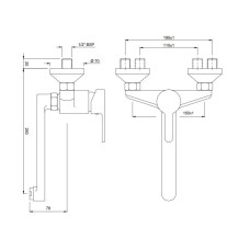 Смеситель для кухни Jaquar Fusion FUS-CHR-29163