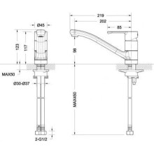 Смеситель для кухни Bravat Stream-D F737163C-1