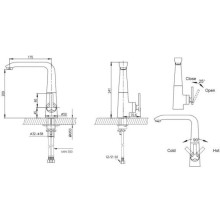 Смеситель для кухни Bravat Waterfall F773107C-1