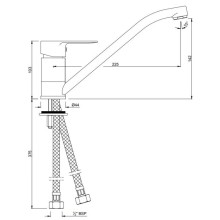 Смеситель для кухни Jaquar Ornamix Prime ORP-CHR-10173BPM