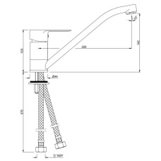 Смеситель для кухни Jaquar Ornamix Prime ORP-CHR-10173BPM