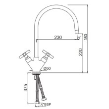 Смеситель для кухни Jaquar Solo SOL-CHR-6319B