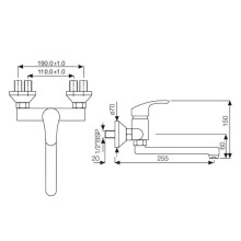 Смеситель для кухни Jaquar Eko EKO-CHR-33163