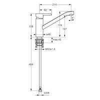 Смеситель для кухни Hansa Pinto 45082203