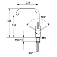 Смеситель для кухни Hansa Cusine 54902203