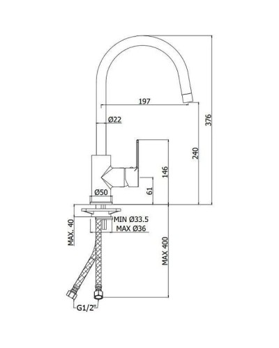 Смеситель для кухни Paffoni Red RED180CR