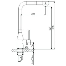 Смеситель для кухни Timo Saona 2326/00FL
