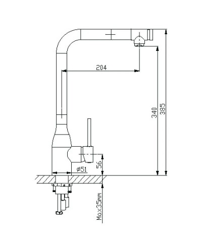 Смеситель для кухни Timo Saona 2326/00FL