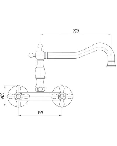 Смеситель для кухни Migliore Princeton Plus ML.CUC-8052.DO
