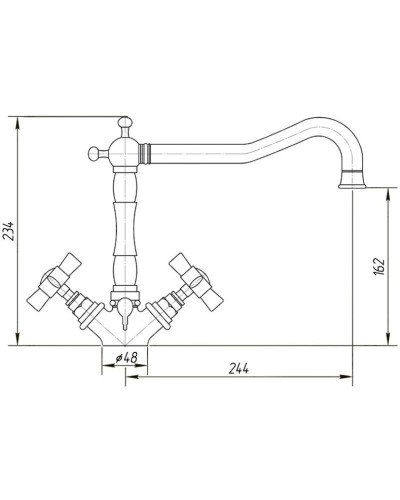 Смеситель для кухни Migliore Princeton ML.CUC-851.DO