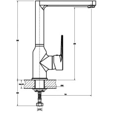 Смеситель для кухни Orange Otto M22-000cr