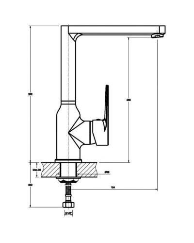 Смеситель для кухни Orange Otto M22-000cr