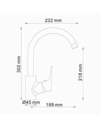 Смеситель для кухни WasserKRAFT Lippe 4507 Хром