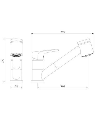 Смеситель для кухни Damixa Origin Evo 820710000