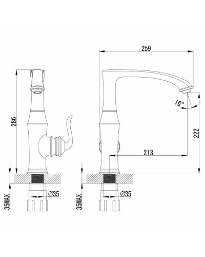 Смеситель для кухни Lemark Brava LM4705G Золото