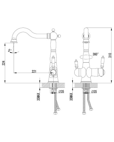 Смеситель для кухни Lemark Comfort LM3065C Хром