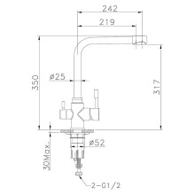 Смеситель для кухни Lemark Expert LM5060S Хром матовый