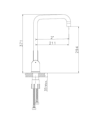 Смеситель для кухни Lemark Expert LM5073S Хром матовый