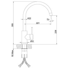 Смеситель для кухни Lemark Expert LM5078S Хром матовый
