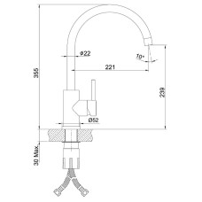 Смеситель для кухни Lemark Expert LM5078S Хром матовый
