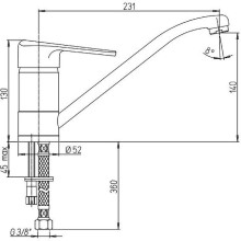 Смеситель для кухни Paini Cooper 80CR583KM Хром