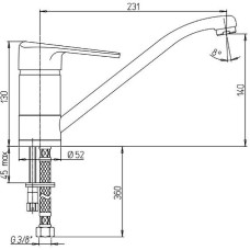 Смеситель для кухни Paini Cooper 80CR583KM Хром