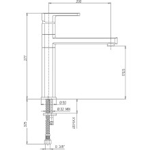 Смеситель для кухни Paini Ovo 86PA579 Сталь