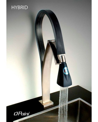 Смеситель для кухни Paini Hybrid HKPW557YOSIKKM Никель Черный