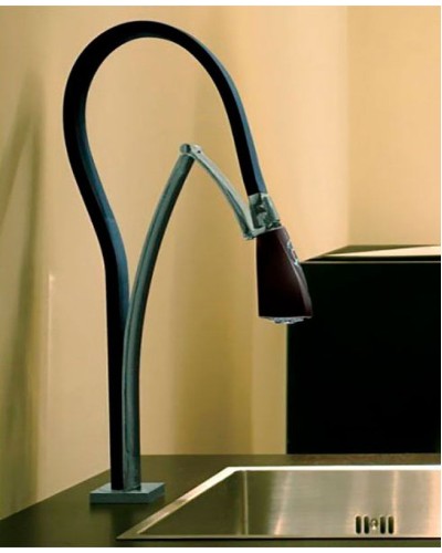 Смеситель для кухни Paini Hybrid HKPW557YOSIKKM Никель Черный