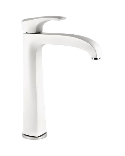 Смеситель для кухни Paini Lady 89BY579 Белый матовый Хром