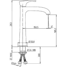 Смеситель для кухни Paini Lady 89BY579 Белый матовый Хром