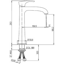 Смеситель для кухни Paini Lady 89YO579 Черный матовый Хром
