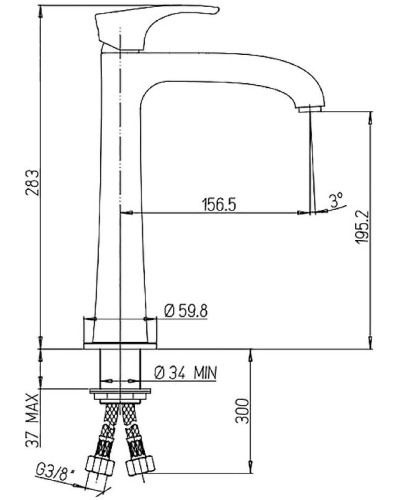 Смеситель для кухни Paini Lady 89YO579 Черный матовый Хром