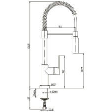 Смеситель для кухни Paini Le Mans 90CR557LLPE2SKM Хром