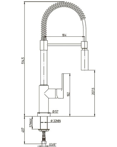 Смеситель для кухни Paini Le Mans 90CR557LLPE2SKM Хром