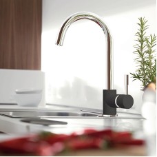 Смеситель для кухни Paini Cox 78H4572CRL2LMKM Хром Черный