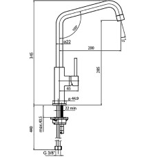 Смеситель для кухни Paini IXA1572SKM Сталь