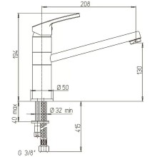 Смеситель для кухни Paini Miura MRCR573GMLMKM Хром