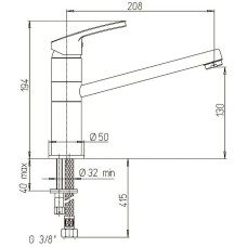 Смеситель для кухни Paini Miura MRCR573GMLMKM Хром