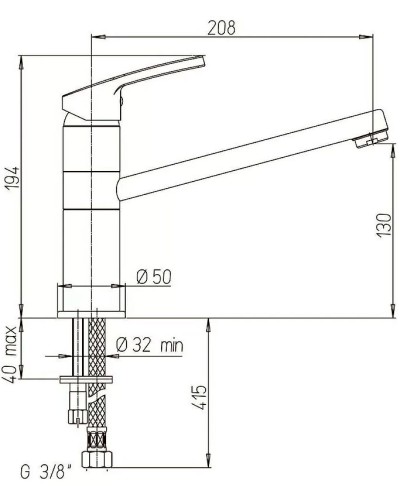Смеситель для кухни Paini Miura MRCR573GMLMKM Хром