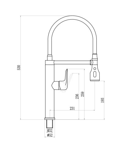 Смеситель для кухни Savol 28 S-002803-04
