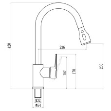 Смеситель для кухни Savol 28 S-002801L