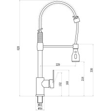 Смеситель для кухни Savol 28 S-002802H