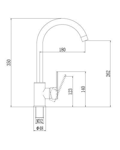 Смеситель для кухни Savol 300 S-600306