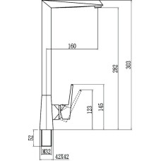 Смеситель для кухни Savol 55H S-005512H