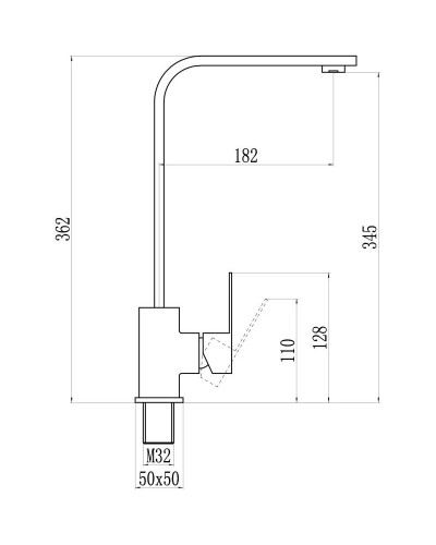 Смеситель для кухни Savol 304 S-SUS3001