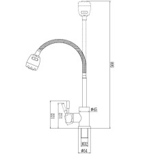 Смеситель для кухни Savol 304 SUS3002-1