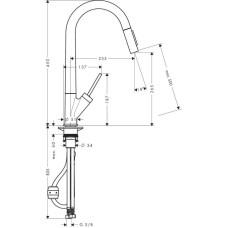 Смеситель для кухни Axor Starck 10821800
