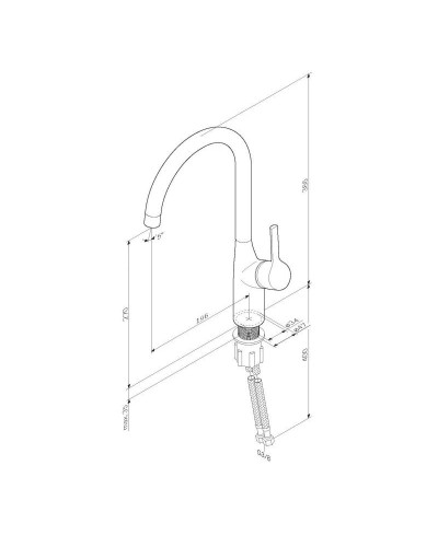 Смеситель для кухни AM.PM X-Joy S F85B07000