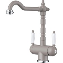 Смеситель для кухни с подключением к фильтру Omoikiri Amagasaki-GR ленинградский серый 4994232